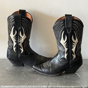 Rare Vintage Cowboy Boots Inlay Pee Wee